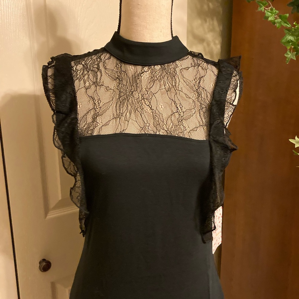 Free People Black sleeveless dress size medium NWT - Picture 2 of 8